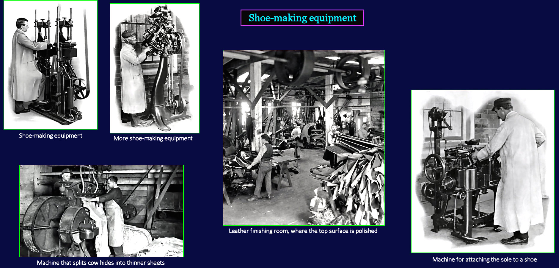 Shoe-making equipment, 1920s